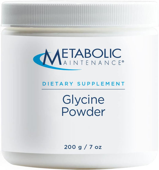 High Quality Metabolic Maintenance Glycine Powder - 500mg Amino Acid Supplement for Liver Health, Joints, Mood, Sleep, and Detox - Naturally Sweet Taste - 200g / 200 Servings