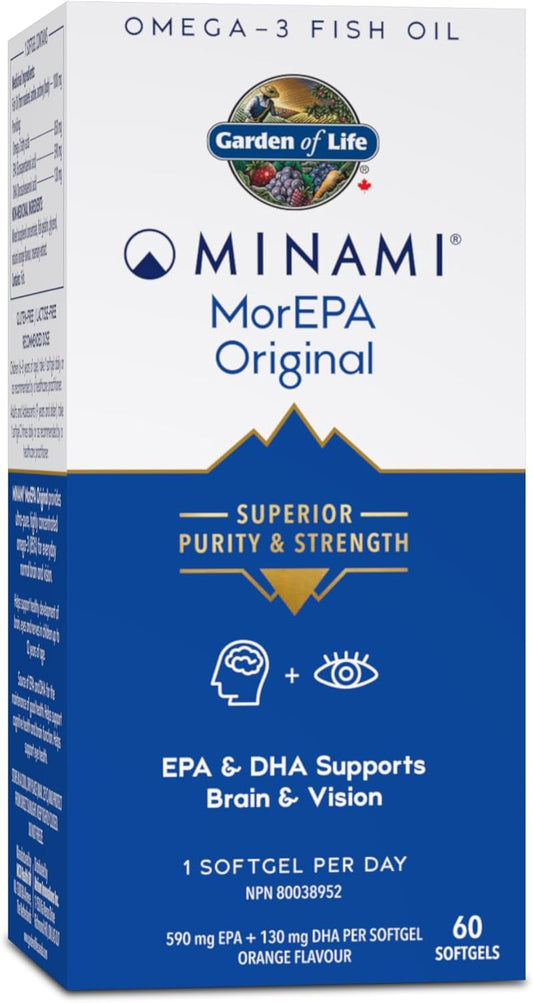 High-Quality Minami Nutrition Mor EPA Fish Oil Supplement, 60 Capsules