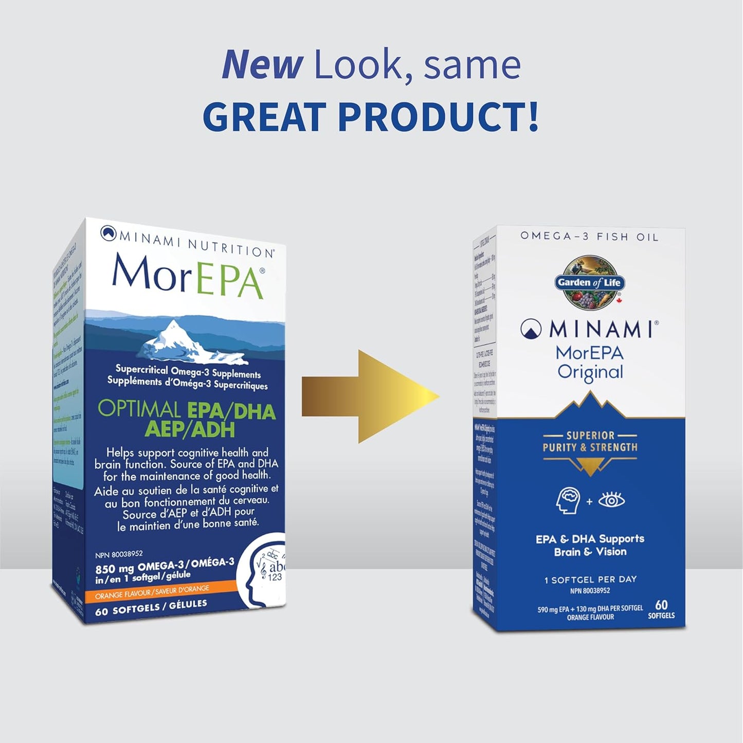 High-Quality Minami Nutrition Mor EPA Fish Oil Supplement, 60 Capsules
