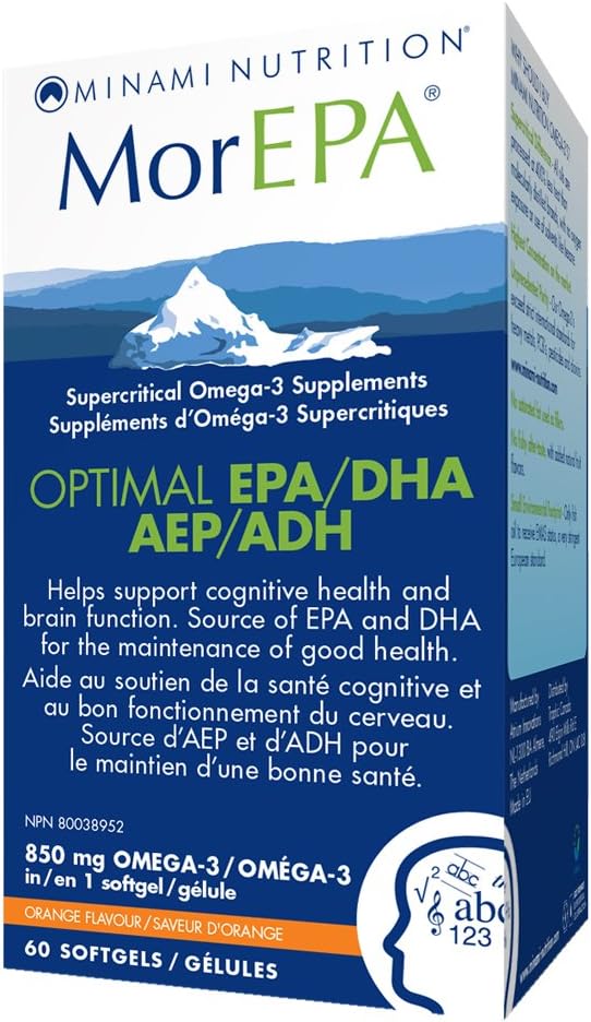High-Quality Minami Nutrition Mor EPA Fish Oil Supplement, 60 Capsules