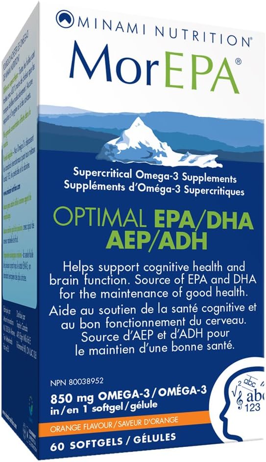High-Quality Minami Nutrition Mor EPA Fish Oil Supplement, 60 Capsules