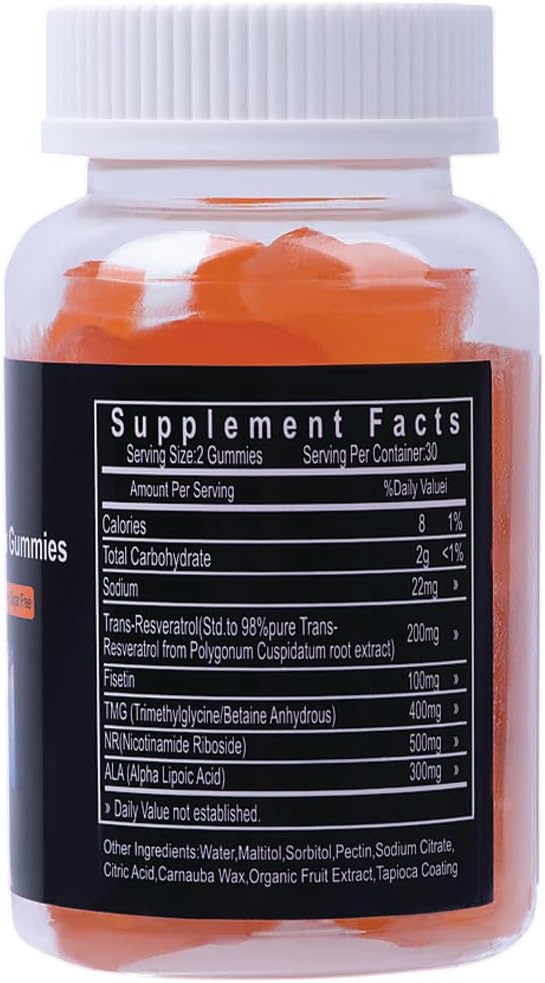 High-Quality NAD Complex Gummies - 1,500mg - Boost Energy and Wellness - Slow-Release Formula - No Sugar, Gluten, or Animal Products