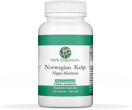 High-Quality Norwegian Kelp Capsules - Algas Marinas, Ascophyllum Nodosum, Laminaria Supplement