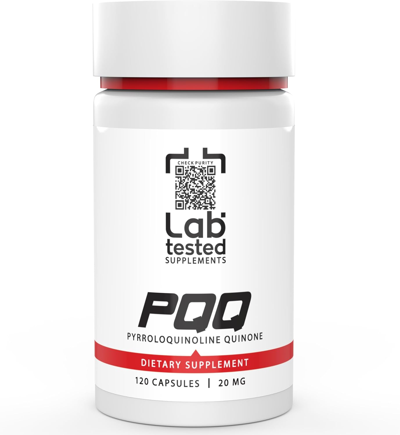 High-Quality PQQ Supplements: 120 Capsules, 20mg - Lab Tested with 3rd Party COA - 4 Month Supply