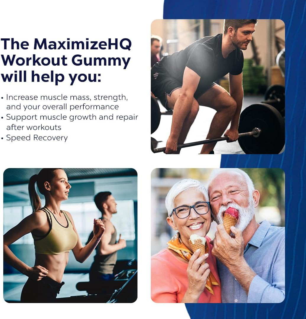 High-Quality Pre & Post Workout Gummies with Fruit Juice Extract for Enhanced Performance - Gluten-Free Time-Release Formula - Maximize Results