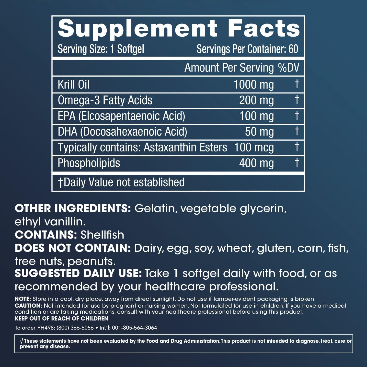 High-Quality ProHealth Arctic Select Krill Oil Softgels - 1000 mg (60 Count)