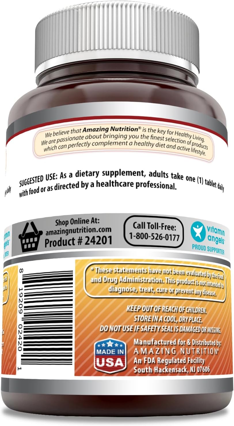 High Quality Rutin 500mg Supplement - 200 Tablets | Non-GMO, Gluten Free | Made in USA by Amazing Nutrition