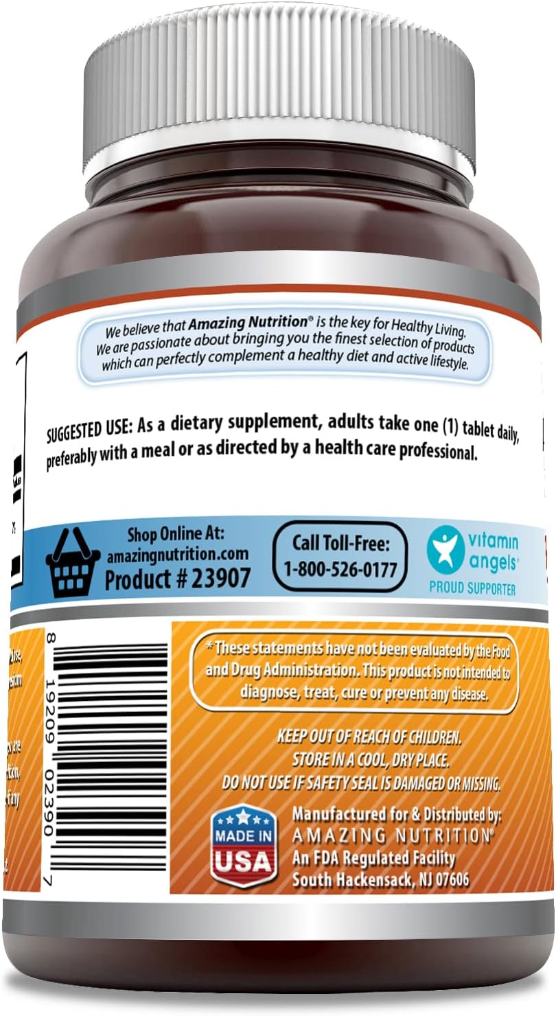 High Quality Vitamin B6 Pyridoxine 25mg Tablets Supplement | Non GMO & Gluten Free | Made in USA - 500 Tablets