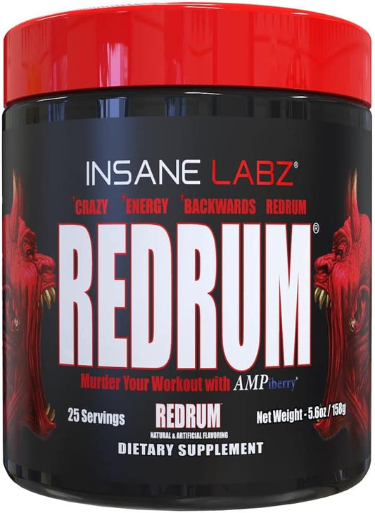 High-Stim Pre-Workout Powder with NO Booster, Beta Alanine, Agmatine Sulfate, Taurine - AMPiberry, OXYgold, Focus, Strength, Recovery - 25 Servings (Grape)