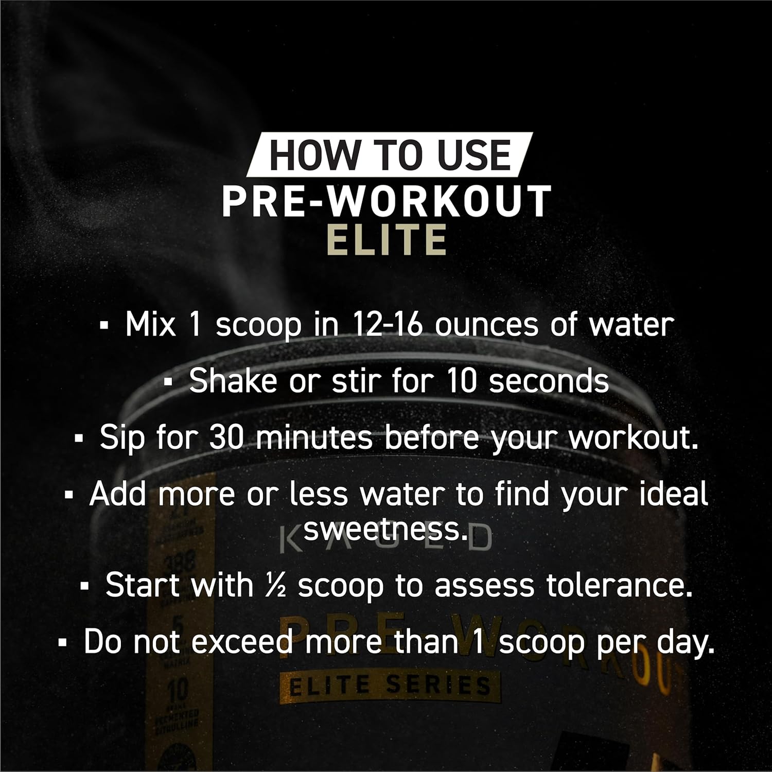 High Stimulant Pre-Workout Powder for Men & Women with L-Citrulline, Beta Alanine, Creatine & Organic Caffeine - Orange Mango Flavor