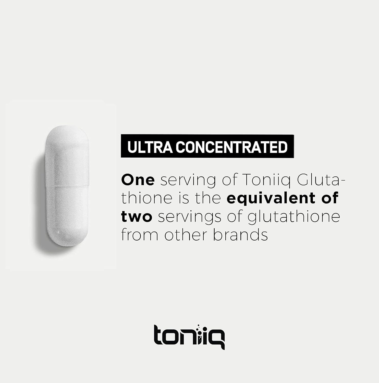 High Strength 1000mg Glutathione Capsules - 98%+ Purified & Bioavailable Formula - Non-GMO Fermentation - 60 Capsules Supplement