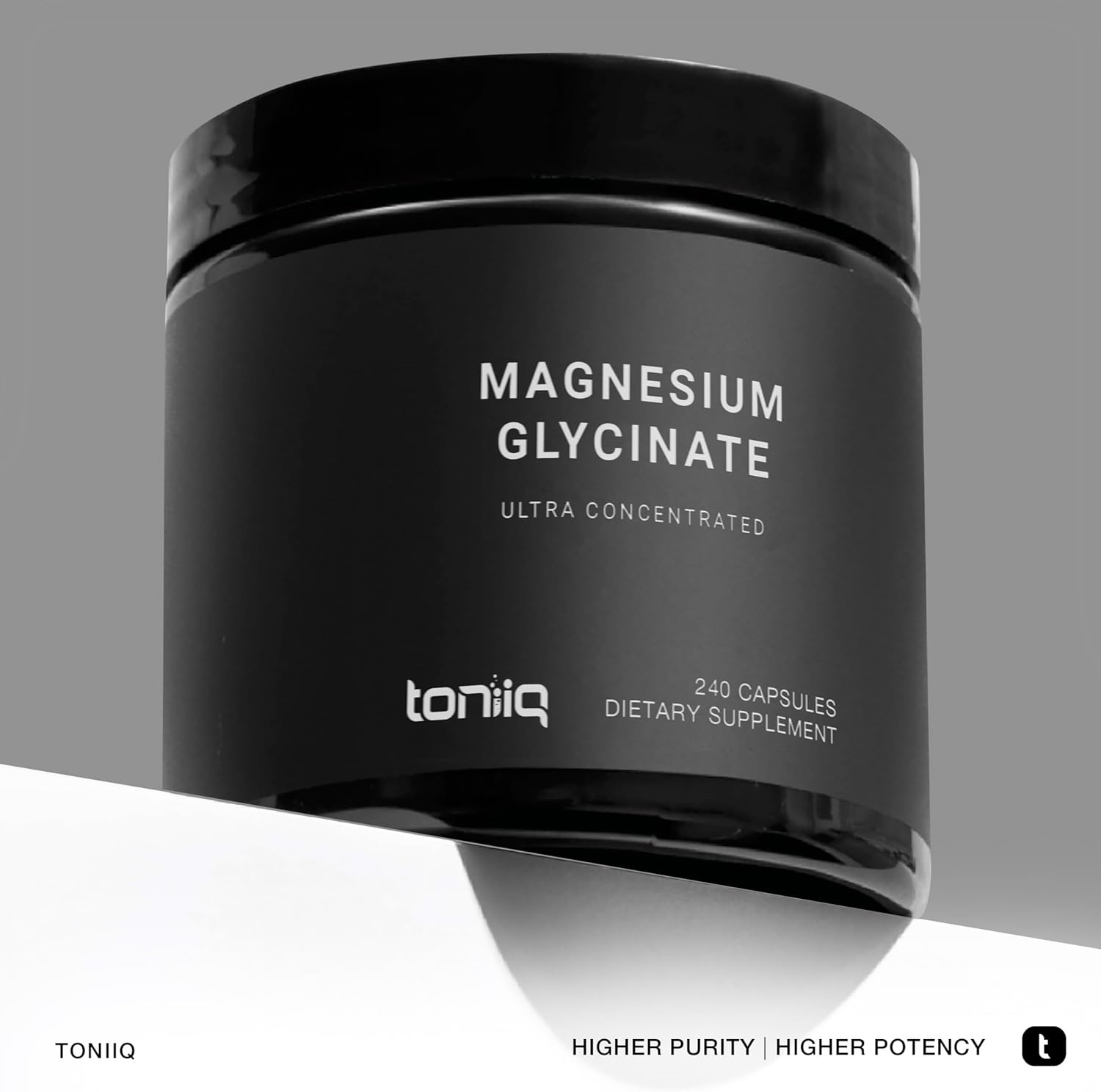 High Strength 3,000mg Magnesium Glycinate Supplement - 600mg Elemental Magnesium - Chelated & Bioavailable - 240 Veg Caps