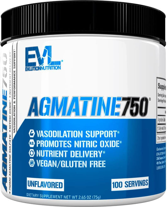 High Strength Agmatine Sulfate Powder for Muscle Growth and Performance - Unflavored Supplement for Intense Pumps and Recovery