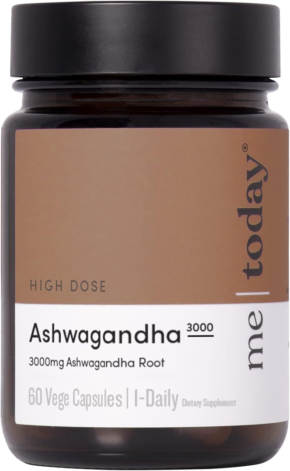 High Strength Ashwagandha Supplements for Stress Relief & Mental Function - Vegetarian Capsules - 60 Count