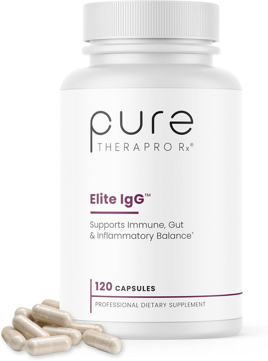 High Strength Immunoglobulin Supplement | 1100+ mg IgG, IGA & IgM | Colostrum Alternative | Gluten, Dairy & GMO Free (120 Capsules)