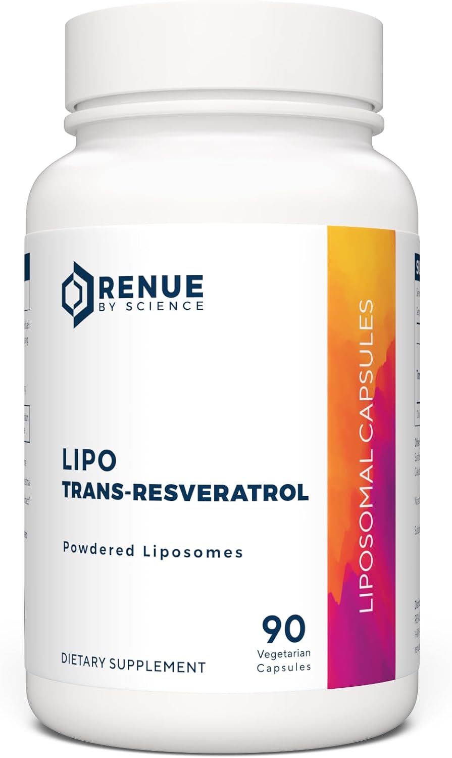 High Strength Liposomal Resveratrol Supplement | 90 Capsules | 125mg per Serving | Non-GMO | Made in USA | Third-Party Tested