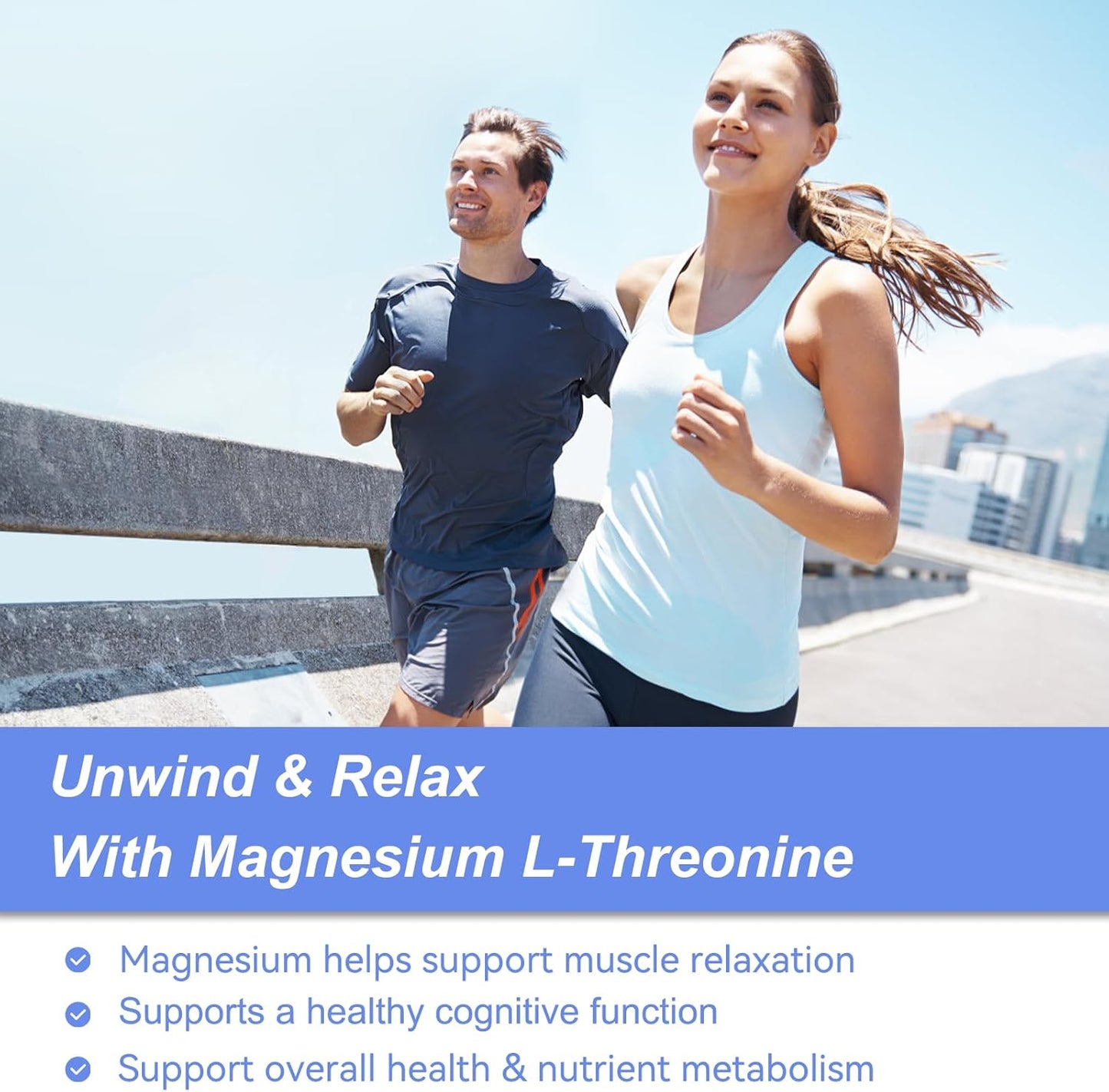High Strength Magnesium L-Threonine Supplement - 2000mg, 240 Capsules by EAZGOO