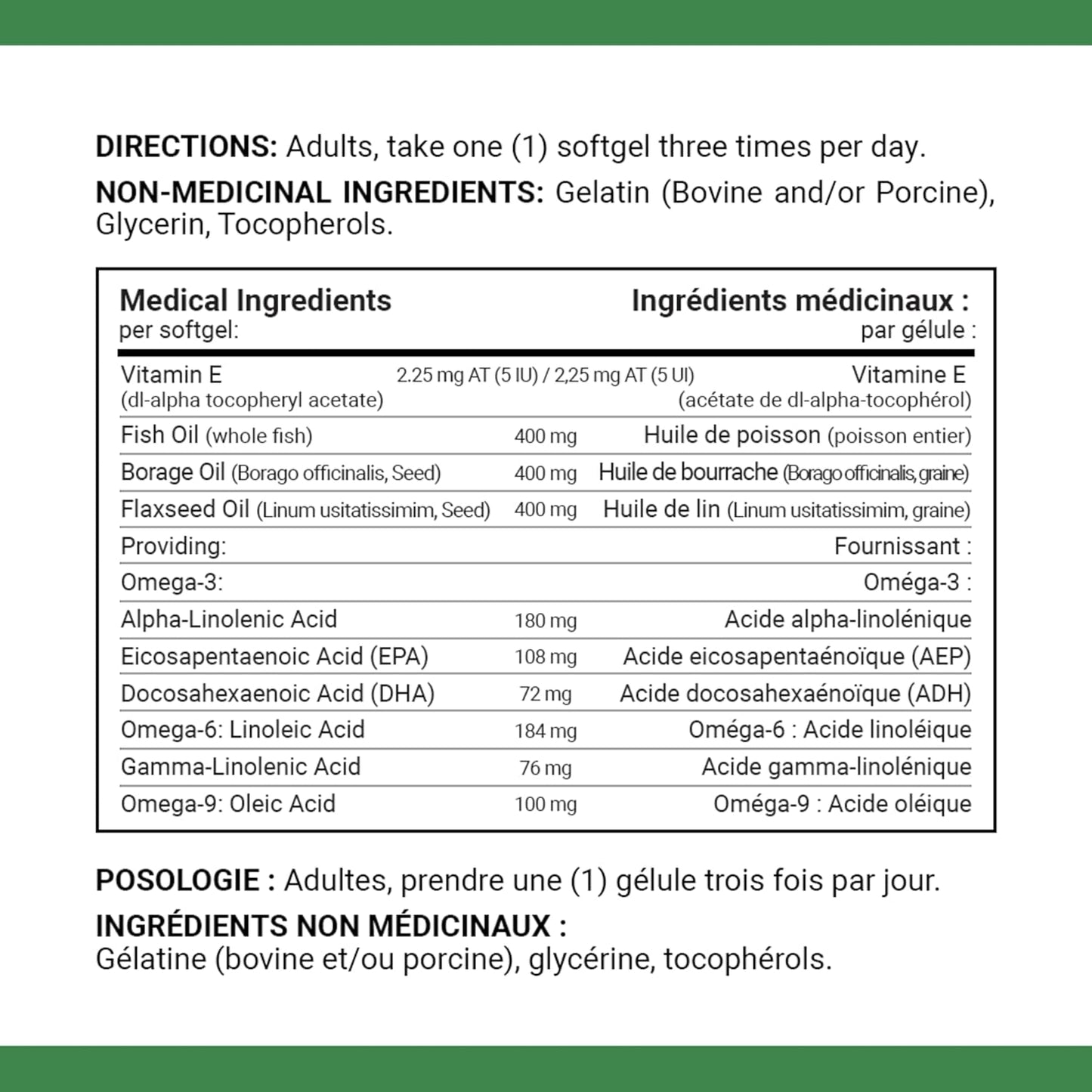 High Strength Nature's Bounty Omega 3-6-9 Softgels - 1200mg, 200 Count