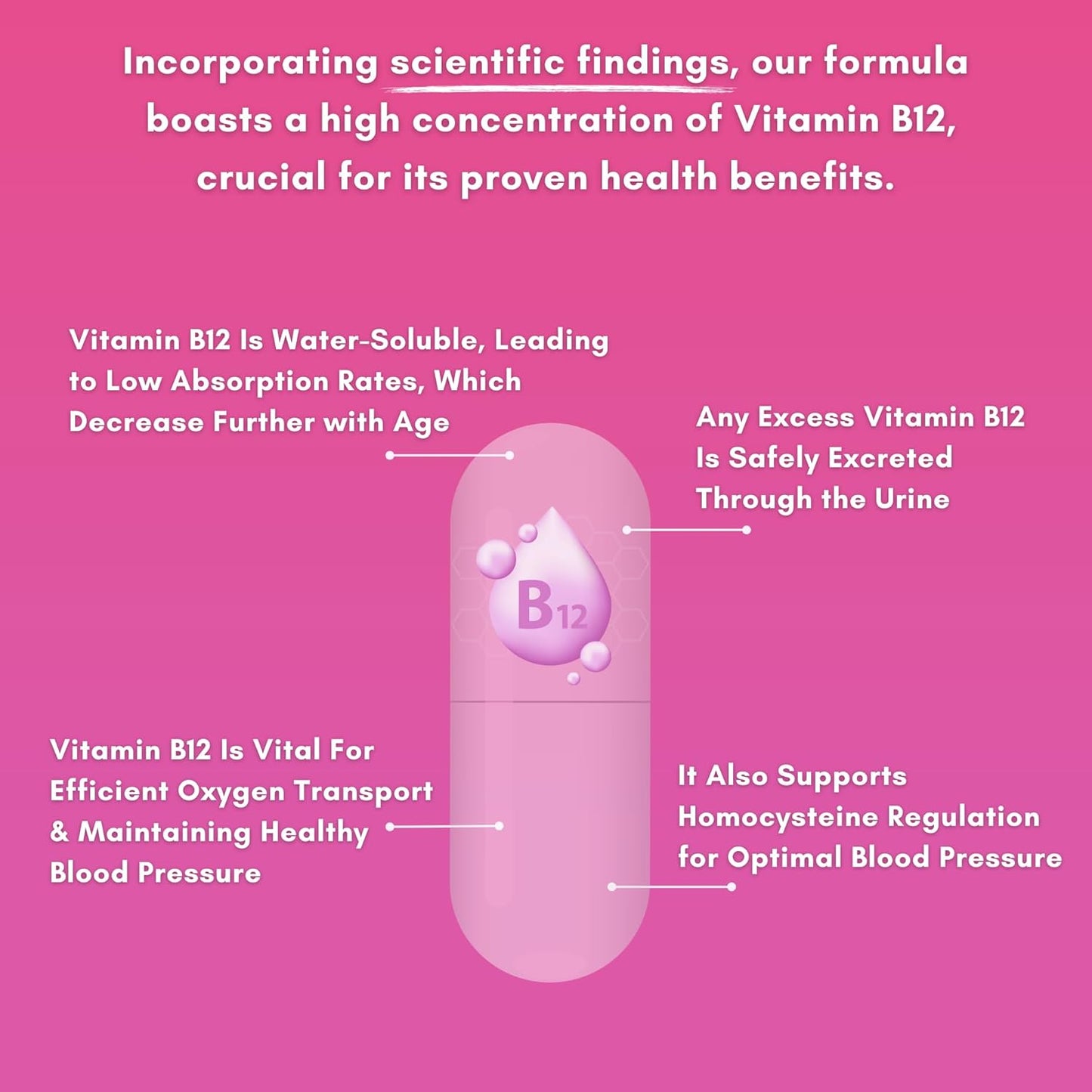 High Strength Nutritional Blood Pressure Support Supplement with 13 Herbs & Vitamins - Natural Non-GMO Capsules for Men & Women - 90 Day Supply