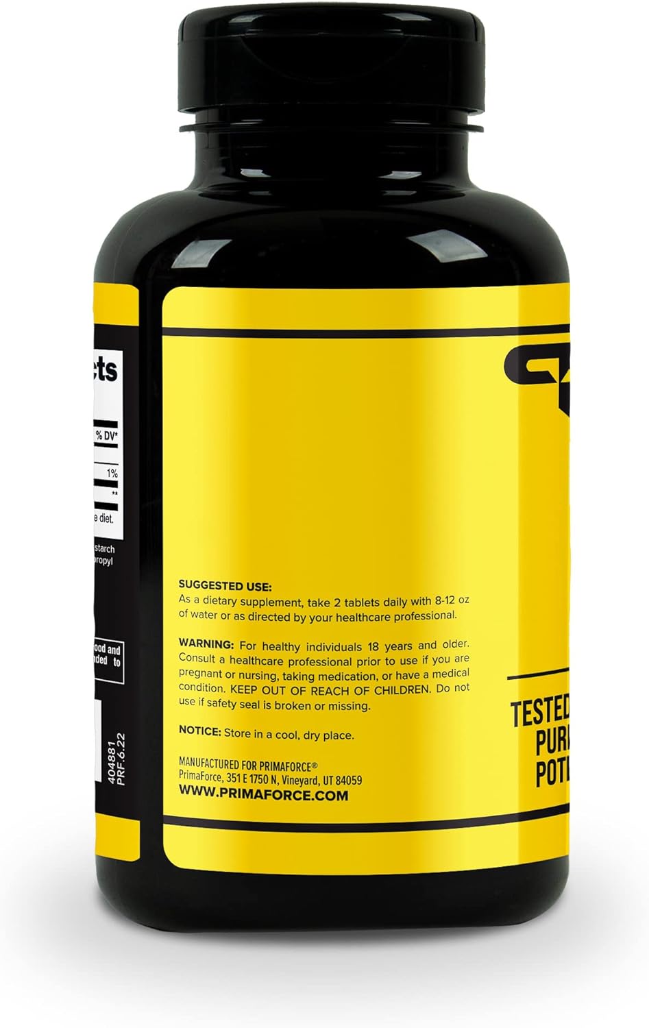 High Strength Primaforce MSM Tablets - 2000mg, 180 Tablets, 90 Servings