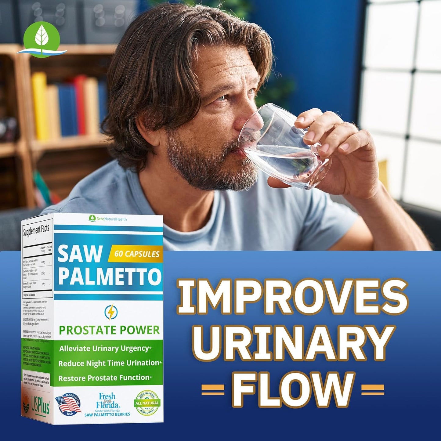 High Strength Saw Palmetto Extract Capsules for Men's Prostate Health - 180 Capsules