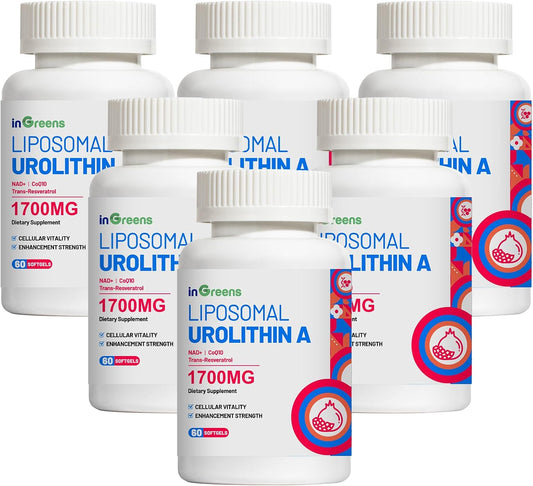 High Strength Urolithin A Supplement 1700mg - Pack of 6