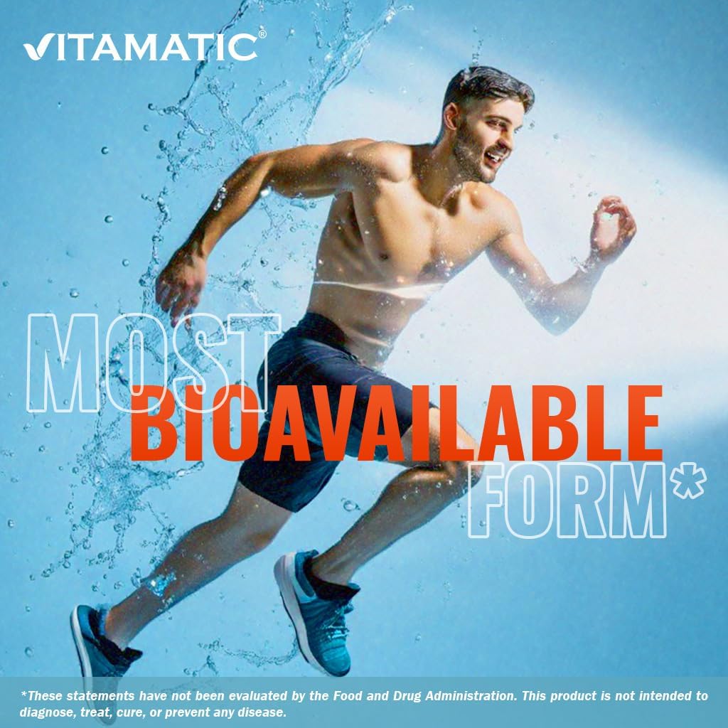 High Strength Vitamatic Magnesium Citrate Powder - 250 Servings, 1000mg Per Serving for Muscle, Joint, and Heart Health - 250g
