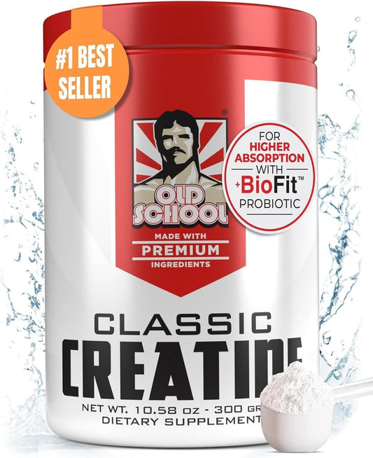 Highly Absorbable 5000mg Creatine Monohydrate Powder with BioFit™ for Muscle Growth, Strength, and Endurance - USA Made - 60 Servings for Men & Women