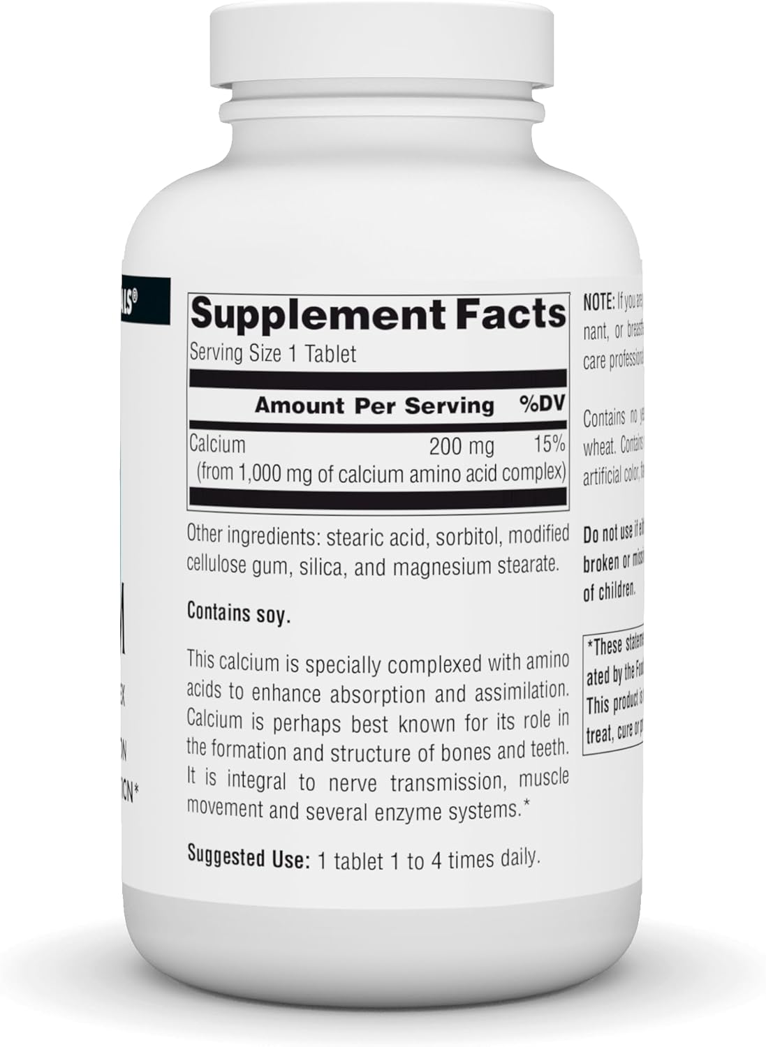 Highly Absorbable Calcium Amino Acid Complex for Bone Health - 250 Tablets