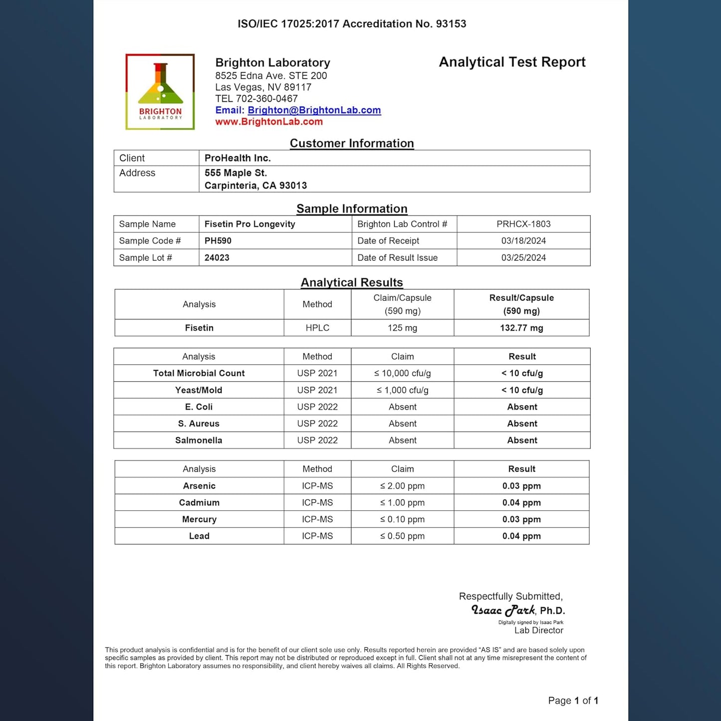 Highly Absorbable Fisetin Supplements with Powerful Antioxidant Benefits - 125mg X 60 Servings (3 Pack)