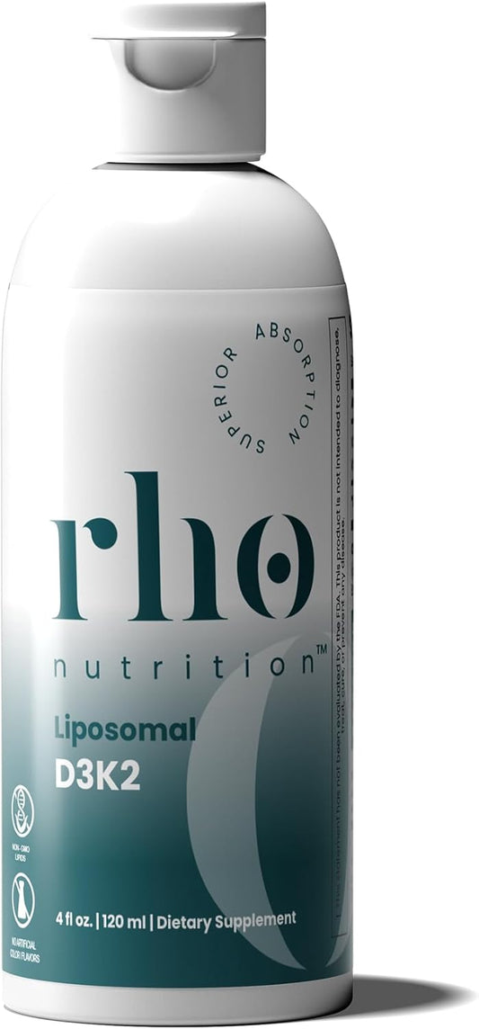 Highly Absorbable Liposomal D3K2 Liquid Vitamin Supplement for Immune Support, Bone Health, and Heart Health