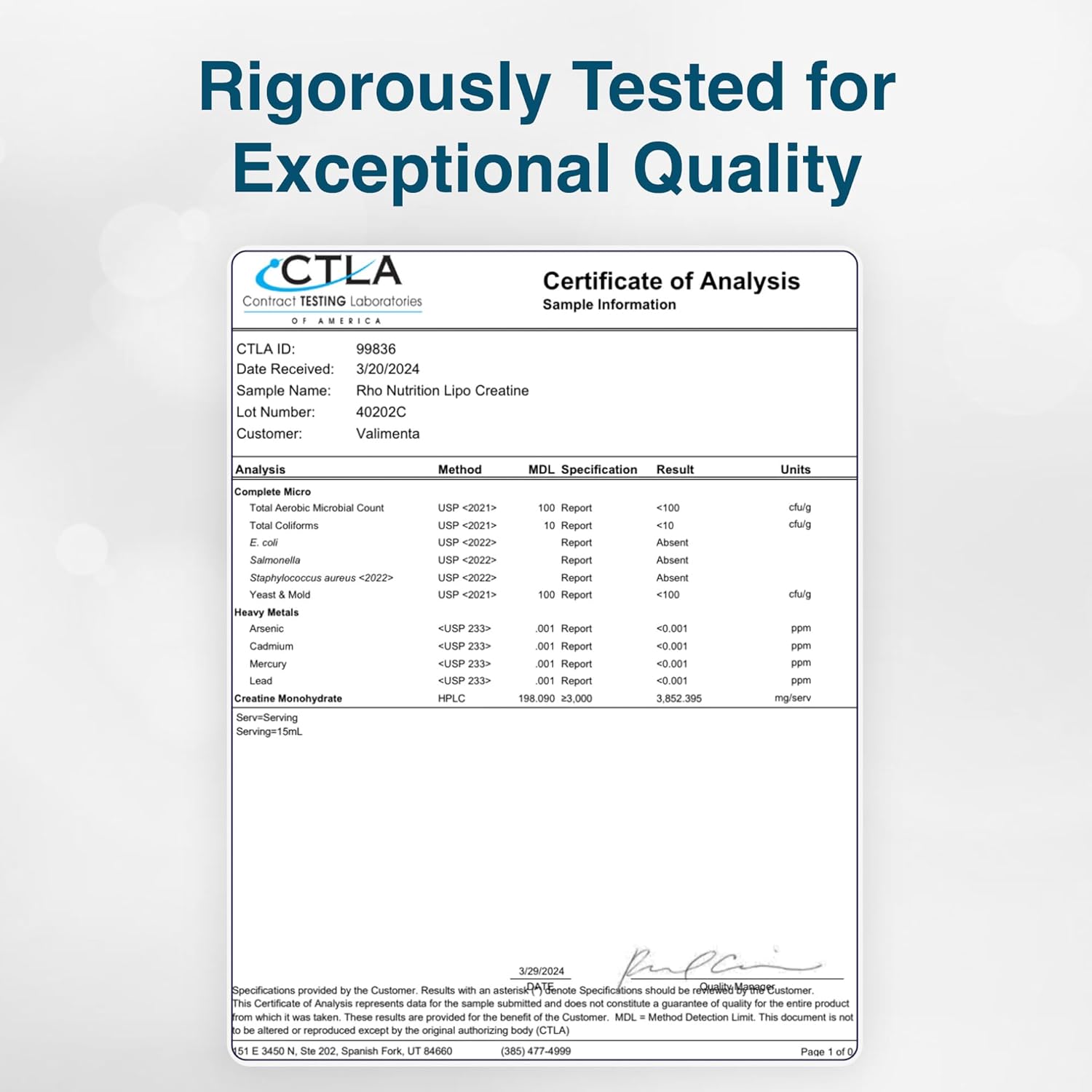 Highly Absorbable Liquid Creatine Supplement for Lean Muscle Mass, Recovery, Brain Function, & Energy Production