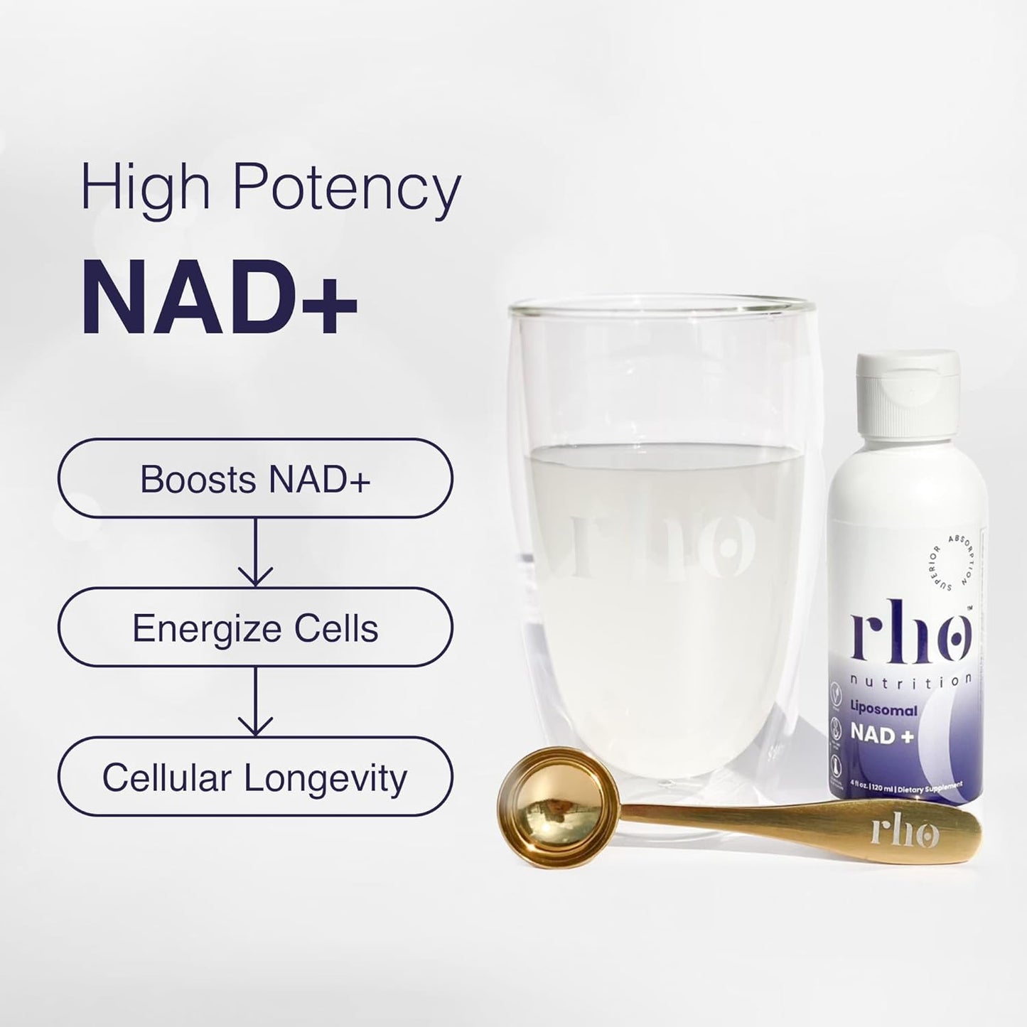 Highly Absorbable Liquid NAD+ Supplement for Cellular Longevity and Energy Boost