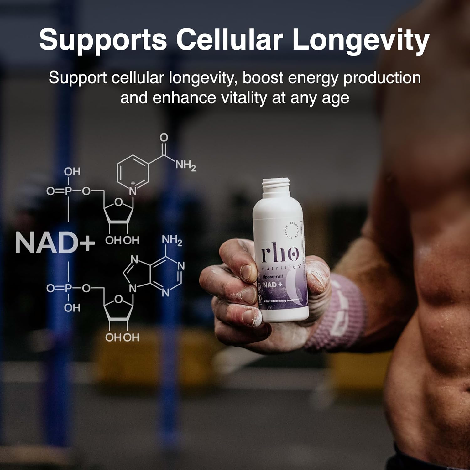Highly Absorbable Liquid NAD+ Supplement for Cellular Longevity and Energy Boost