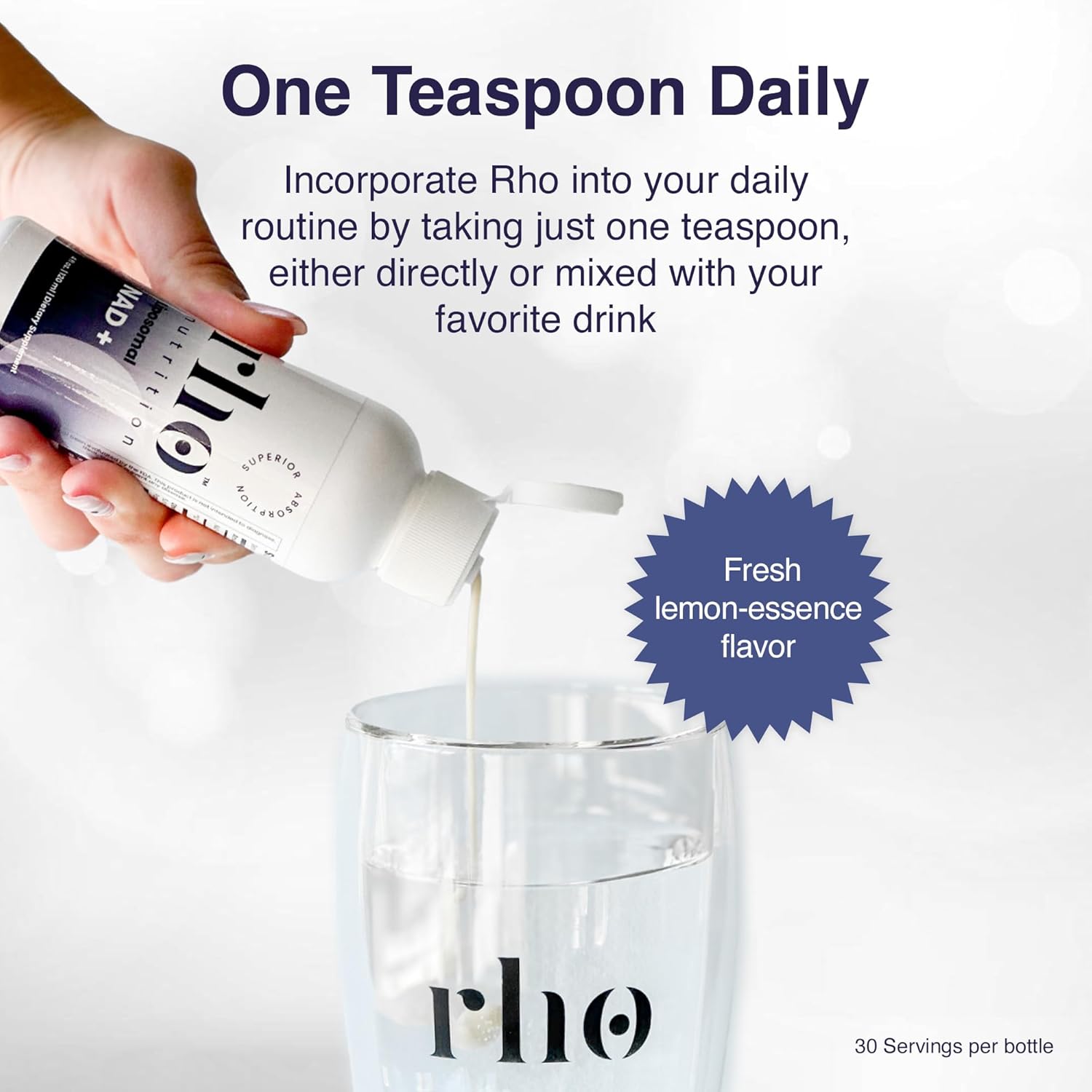 Highly Absorbable Liquid NAD+ Supplement for Cellular Longevity and Energy Boost