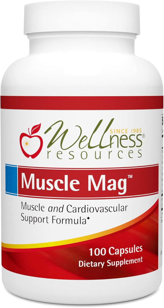 Highly Absorbable Magnesium Formula for Muscle Health - Magnesium Malate & Glycinate (100 Capsules)
