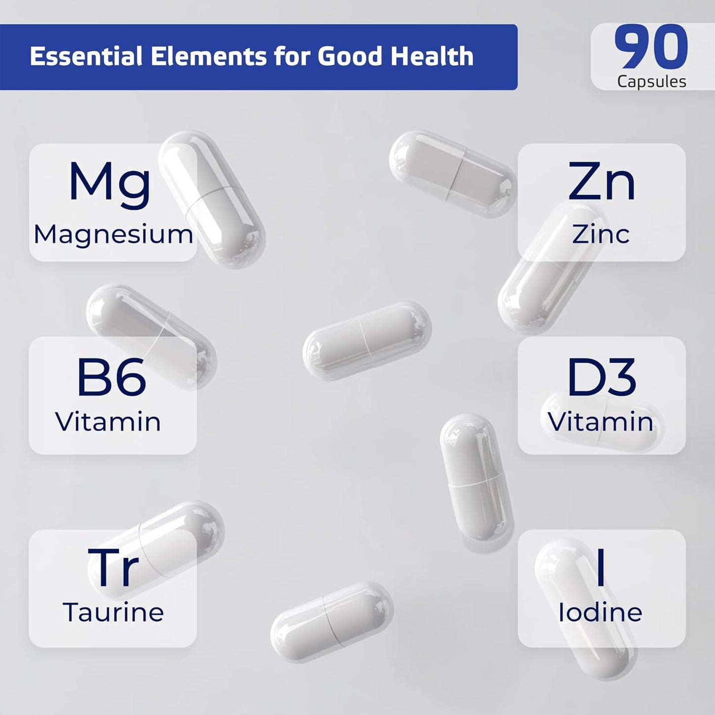 Highly Absorbable Magnesium Glycinate Capsules for Sleep, Muscle Relaxation, and Heart Health - Chelated Complex for Energy and Bone Support - 90 Count