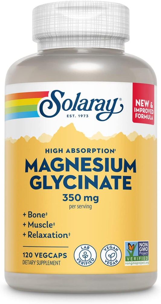 Highly Absorbable Magnesium Glycinate Capsules with BioPerine for Bone, Muscle, and Heart Health - Vegan Supplement, 275 Count