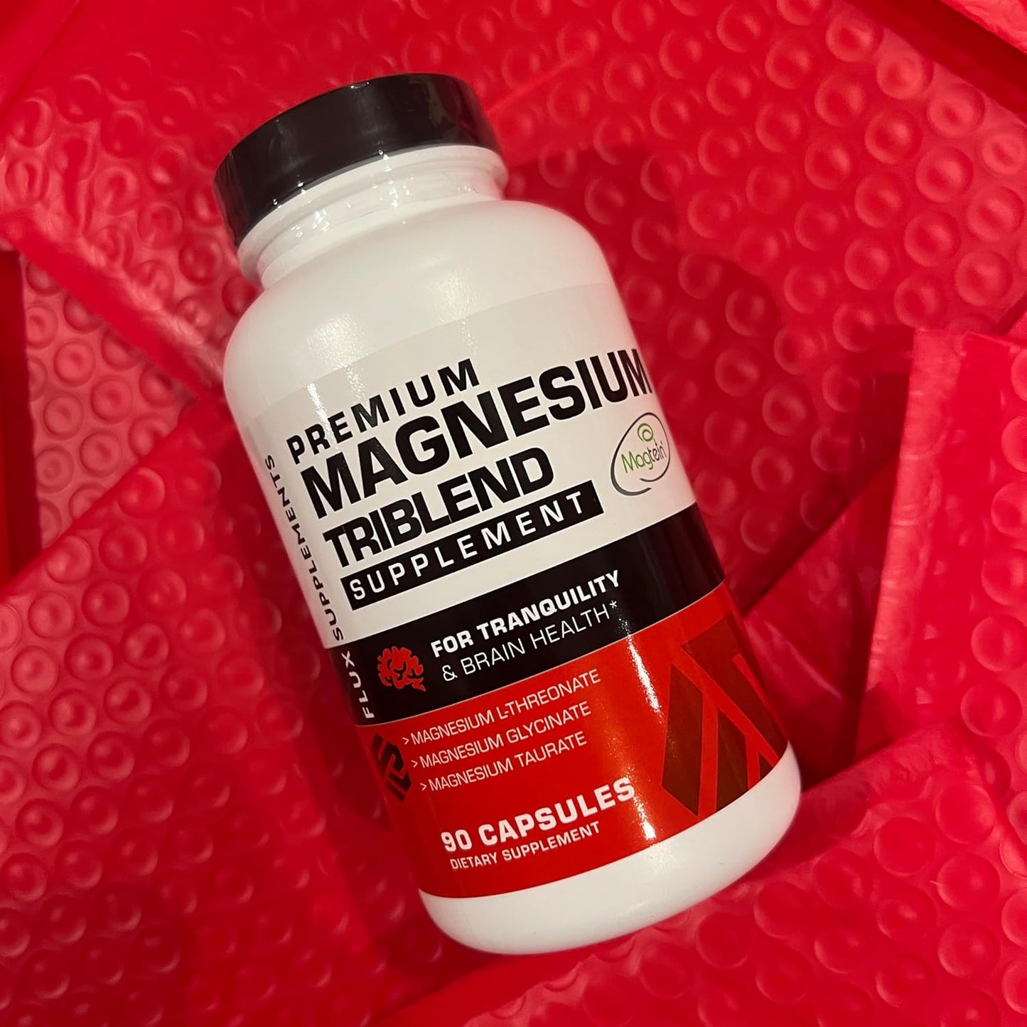 Highly Absorbable Magnesium Triblend with Magtein L-Threonate, Glycinate, and Taurate for Memory, Sleep, Vascular Health, and Recovery - Chelated Complex with High Bioavailability