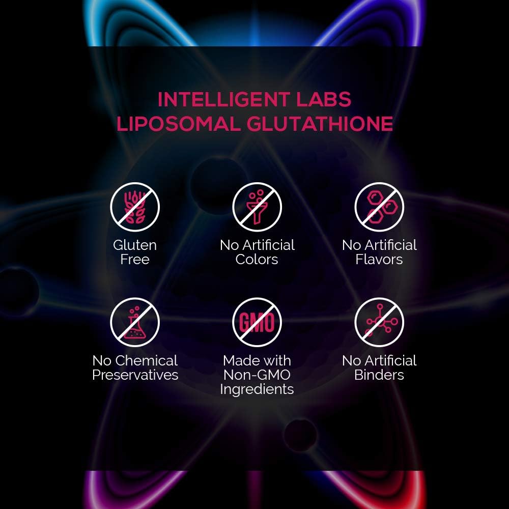 Highly Advanced Liposomal Glutathione Liquid Supplement - 500MG per Serving Organic Antioxidant with Reduced Setria - 30 Servings