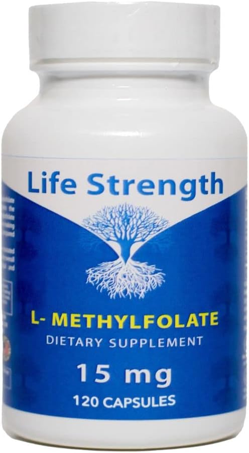 Highly Bioactive L-Methylfolate 15 MG Capsules - Mood & Immune Support - Natural Energy Supplement - Non-GMO & Gluten-Free - 120 Count