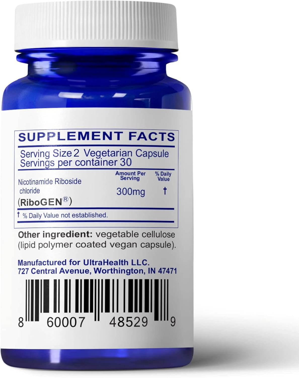 Highly Bioavailable Nicotinamide Riboside (NR) 300mg Capsules - Enteric Coated for Maximum Absorption - NAD Supplement - Ultra Pure - Liposomal Technology - Best Value