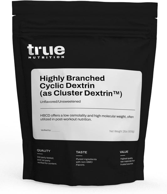 Highly Branched Cyclic Dextrin Carbohydrate Powder for Sustainable Energy and Muscle Recovery - Vegan and Non-GMO - Unflavored 2lb.
