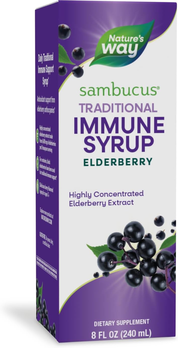 Highly Concentrated Black Elderberry Extract Immune Syrup - 8 Fl Oz