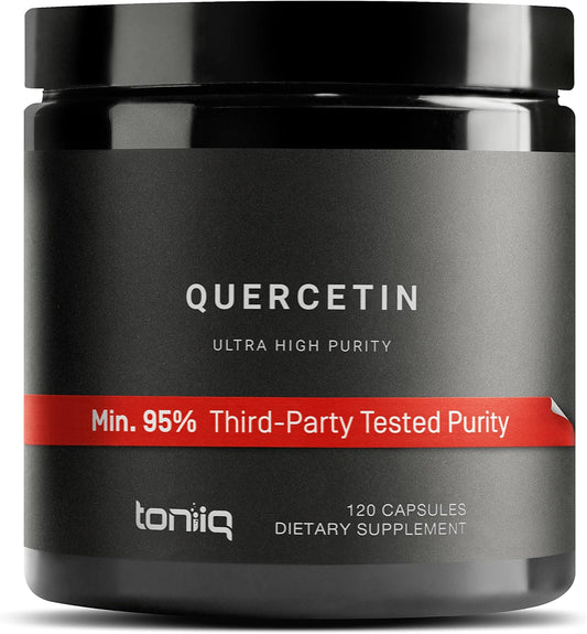 Highly Purified 1000mg Quercetin Capsules - 95%+ Bioavailable - 120 Capsules - Ultra High Purity Quercetin Supplement