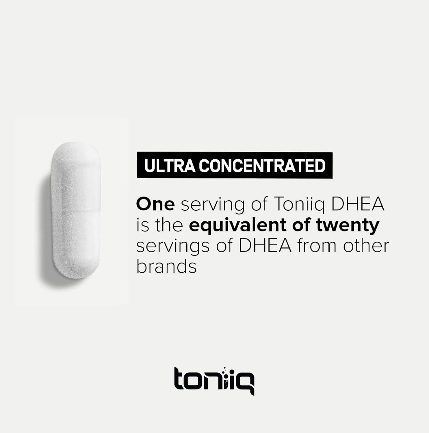 Highly Purified Micronized DHEA 100mg Supplement for Men and Women - Ultra Strength 99%+ Bioavailability - 180 Capsules