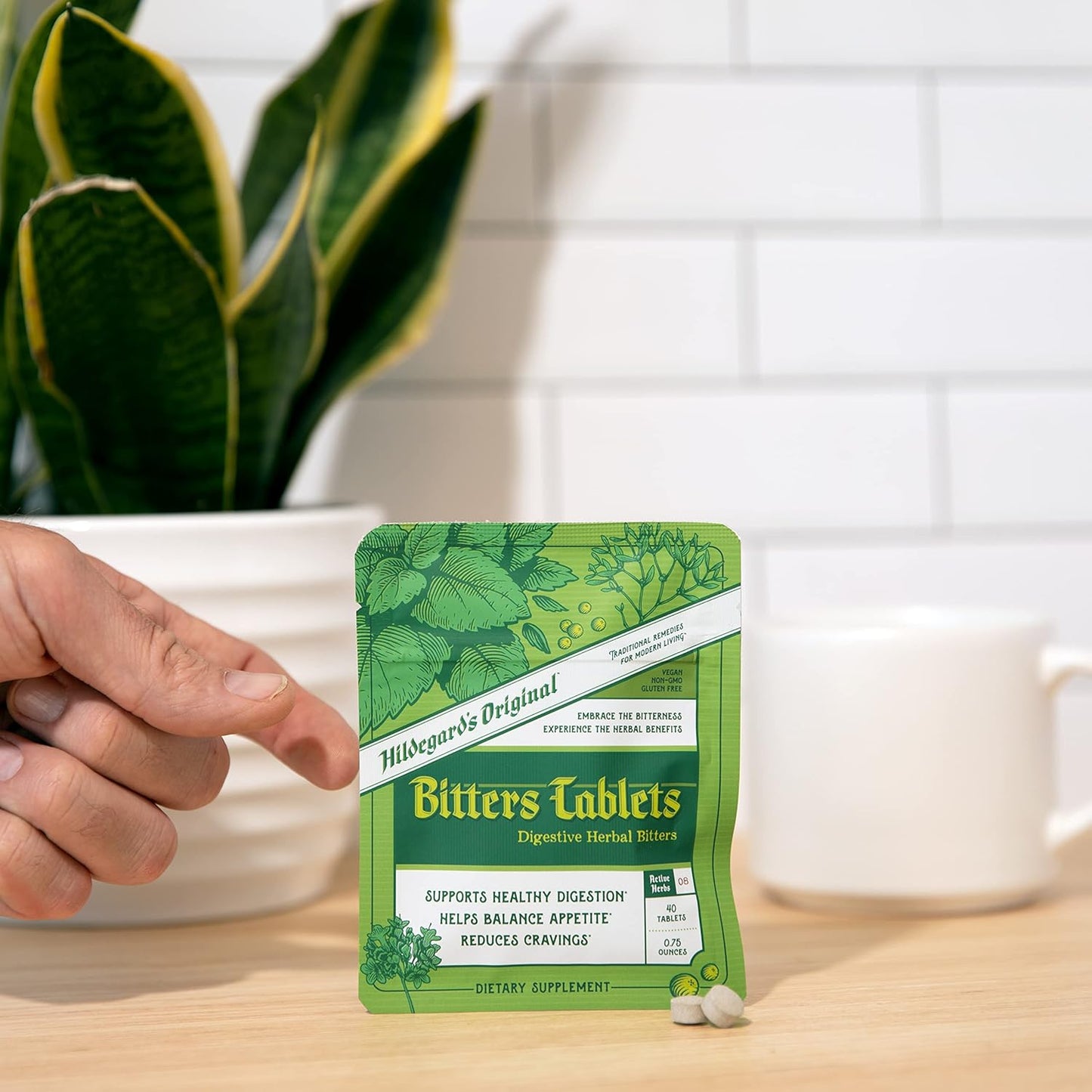 Hildegard's Original Bitters Tablets: Herbal Remedy for Fasting Support, Liver Cleanse, Heartburn Relief & Digestive Health