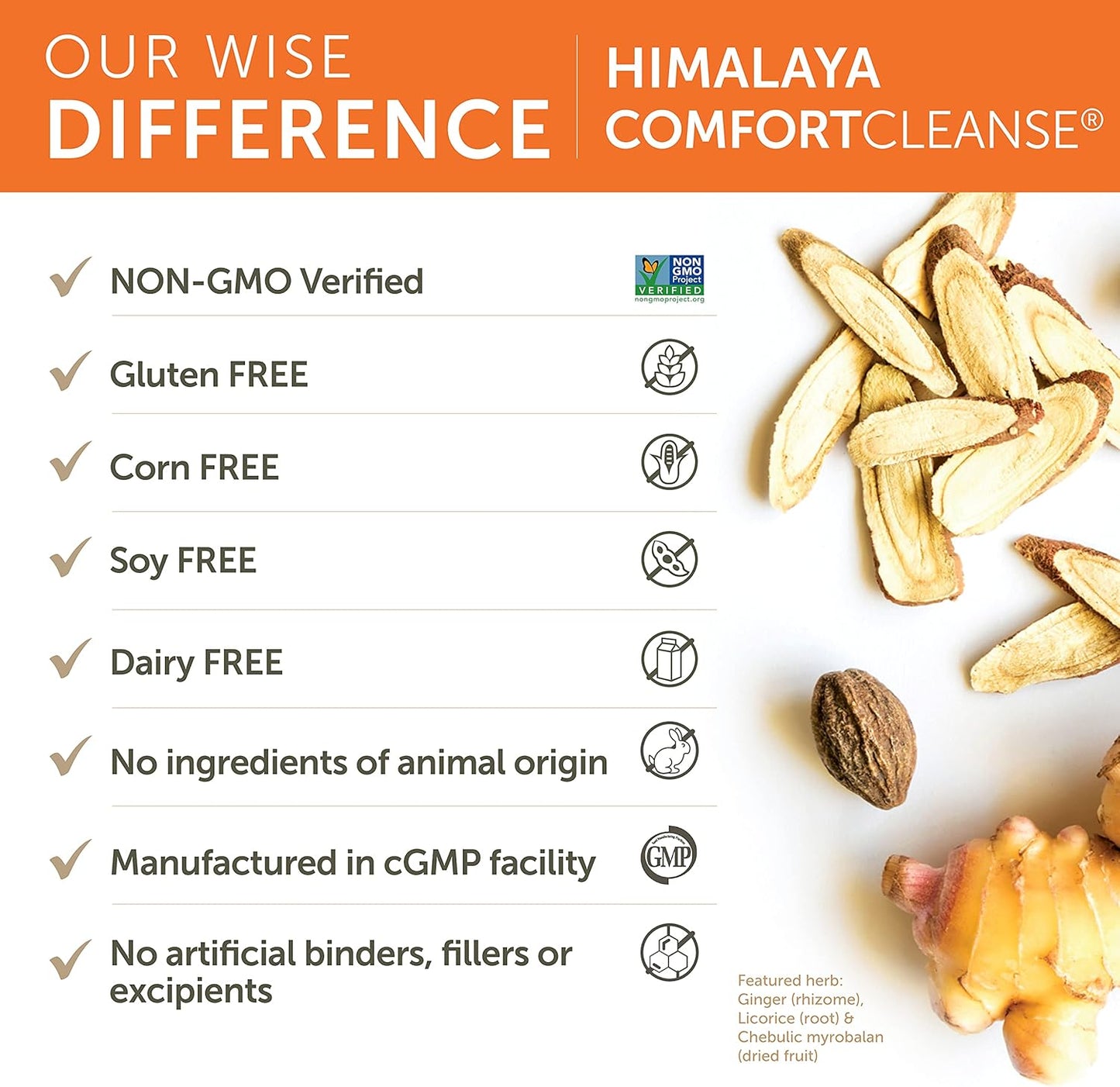 Himalaya ComfortCleanse: Gentle Colon Cleanse for Detox & Occasional Constipation, 500mg, 60 Capsules - Vegetarian Formula