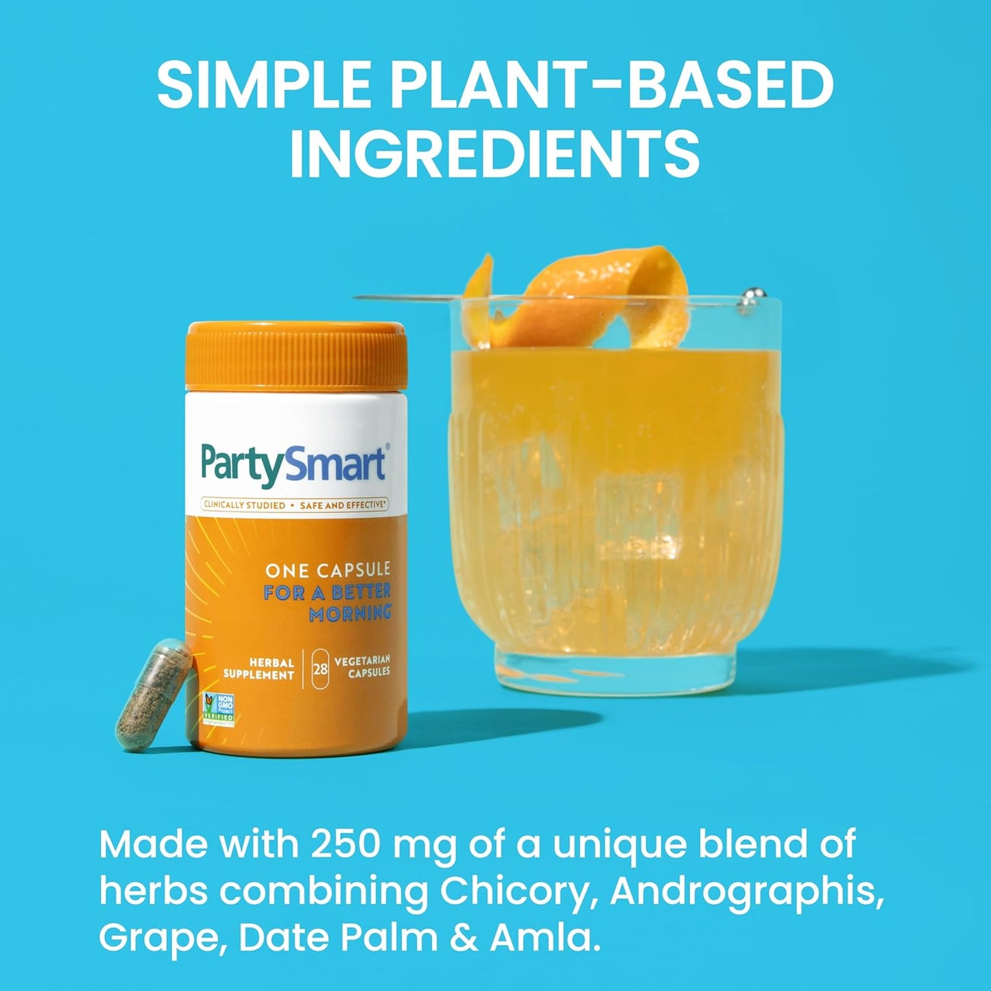 Himalaya PartySmart: Plant-Based Liver Support for Better Mornings After Drinking - 28 Capsules