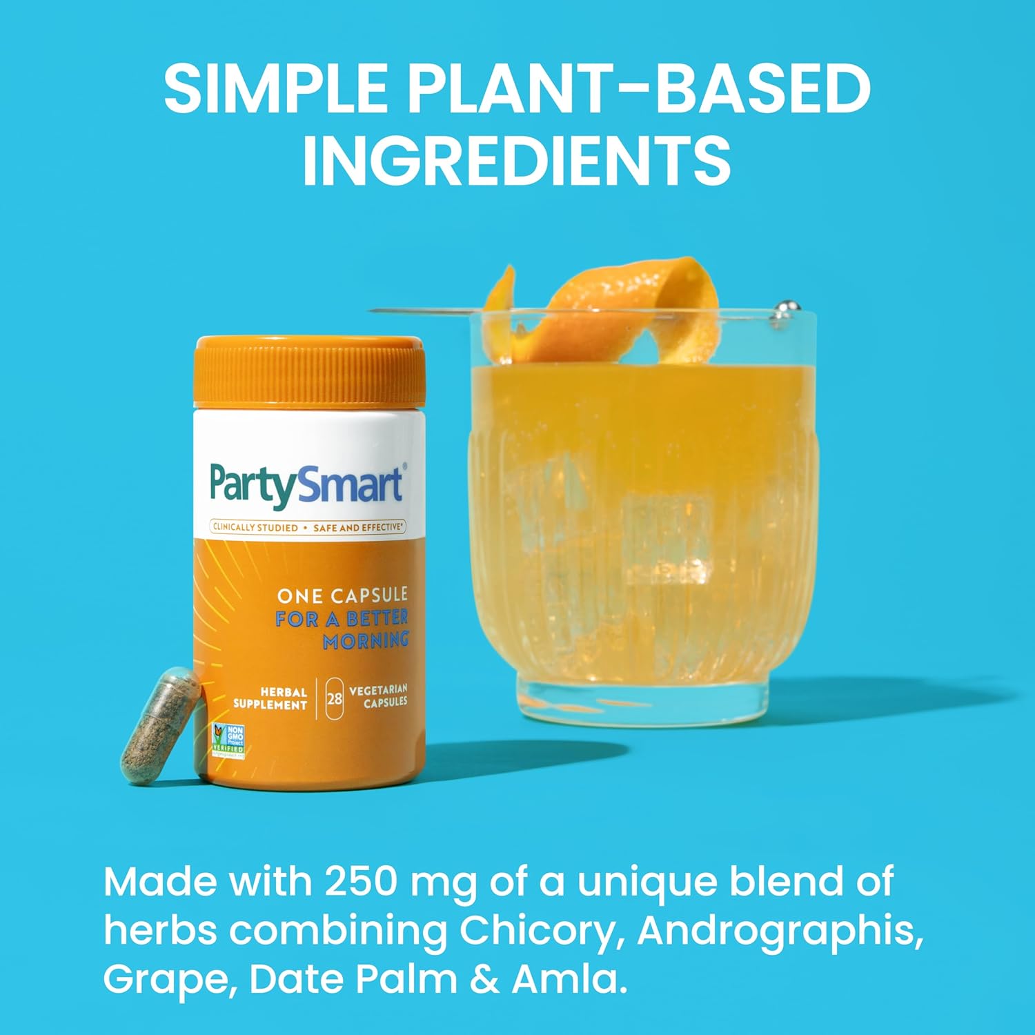 Himalaya PartySmart: Plant-Based Liver Support for Better Mornings After Drinking - 28 Capsules